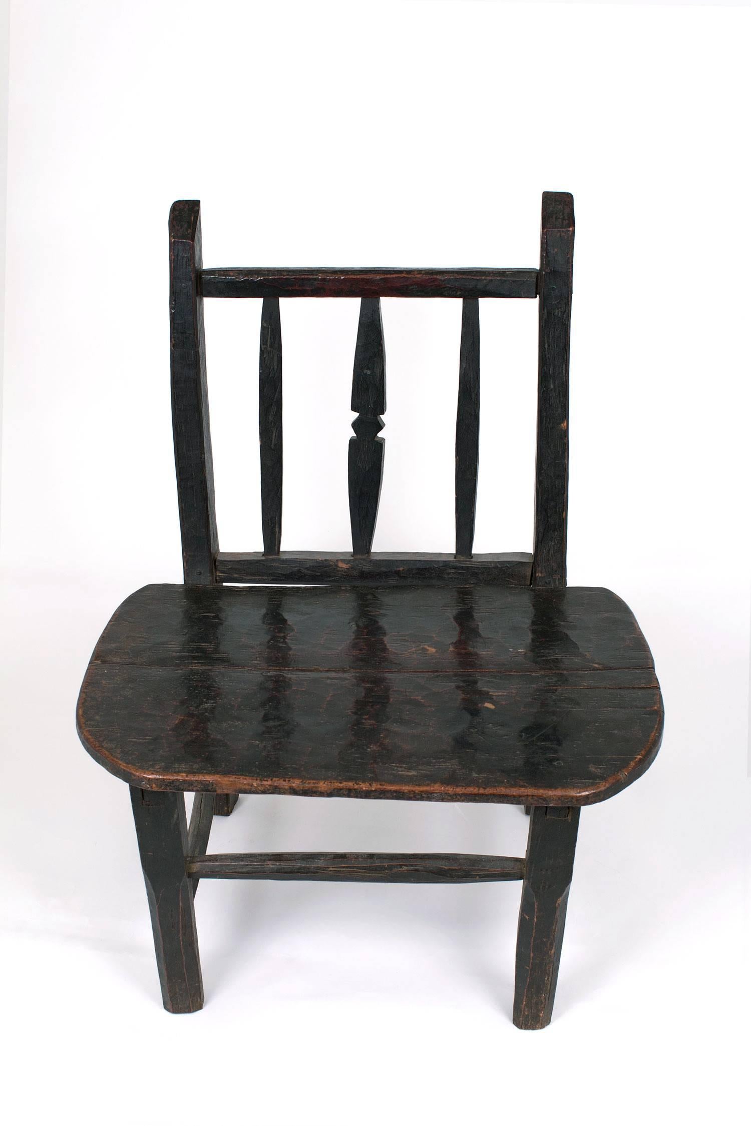 Mid-20th Century Wood West African Chair In Good Condition In New York, NY