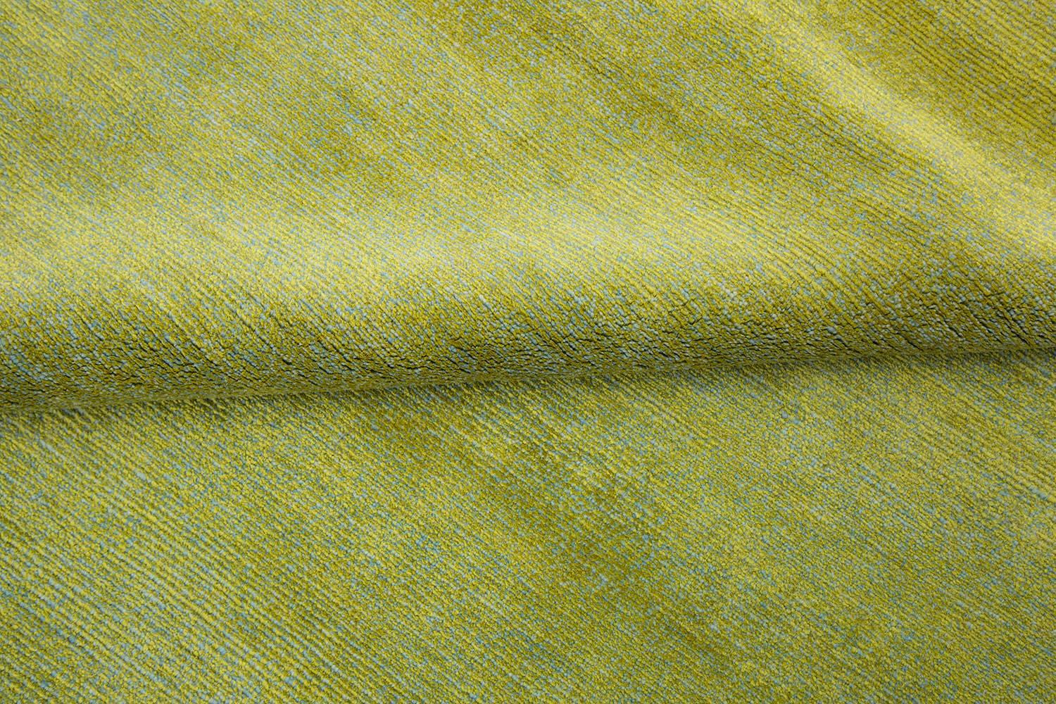 Organic Modern Silk and Wool Twill Area Rug by Joseph Carini 10x14