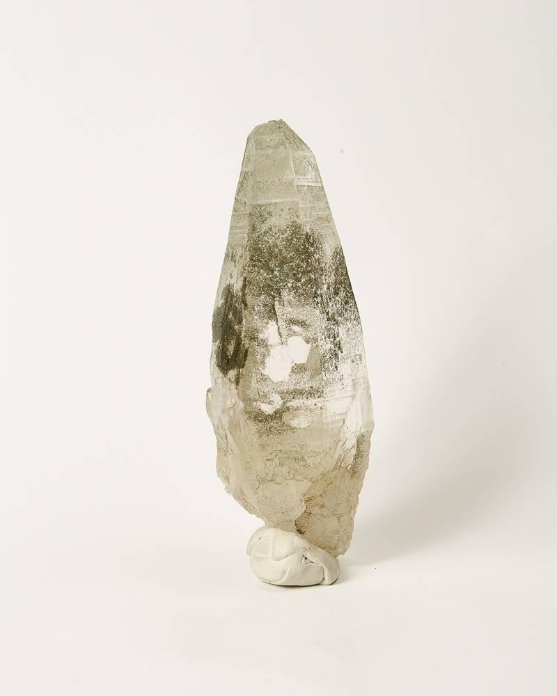 Hand-Carved Smokey Tantric Himalayan Quartz Crystal