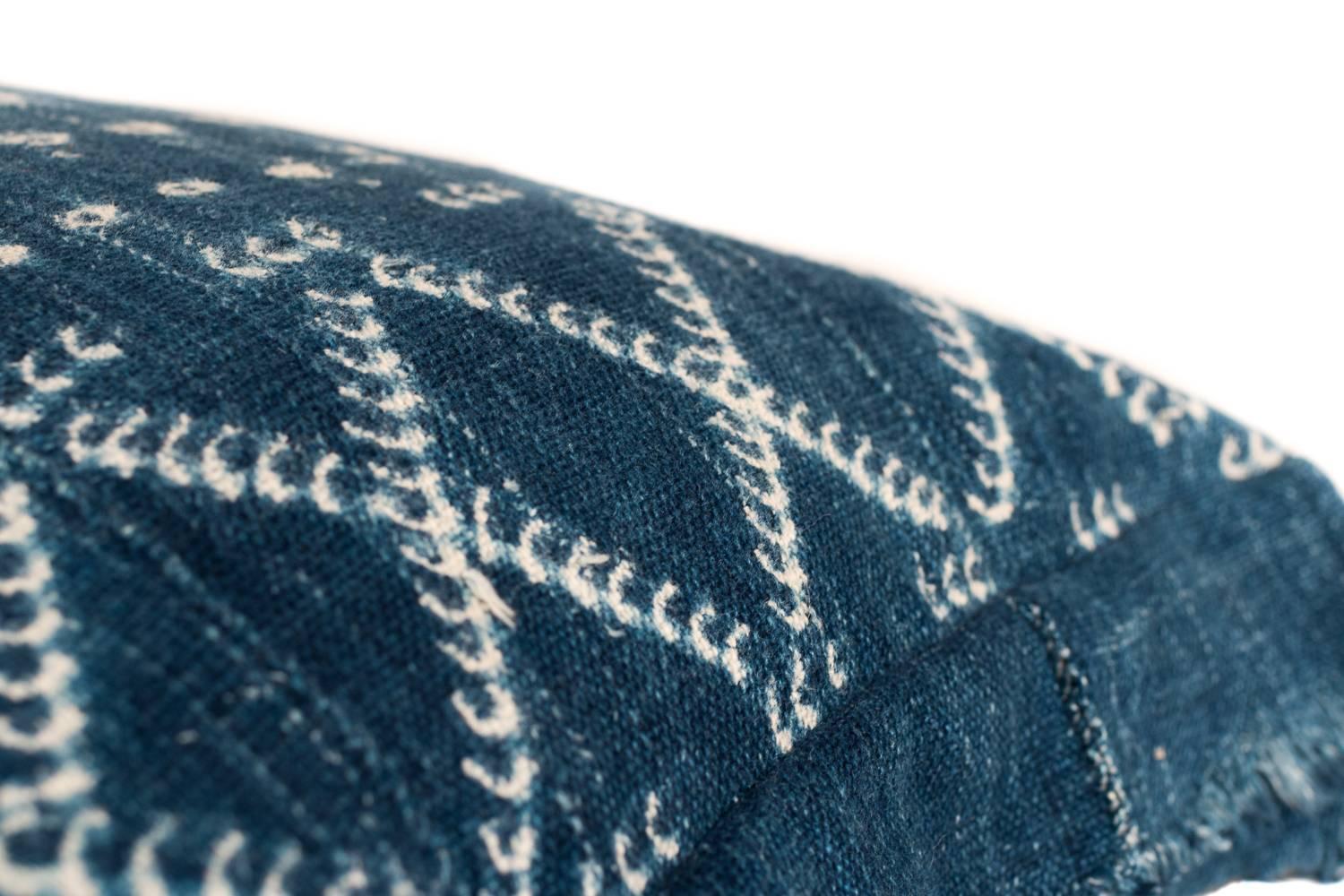 Indigo Dyed African Cotton Pillow/Bohlster In Excellent Condition In New York, NY