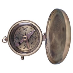 Pocket Compass / Nautical Compass Appears to be Marked Barker and Sons of London
