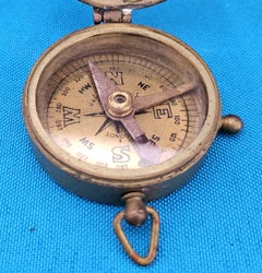 Pocket Compass / Nautical Compass Appears to be Marked Barker and Sons of London