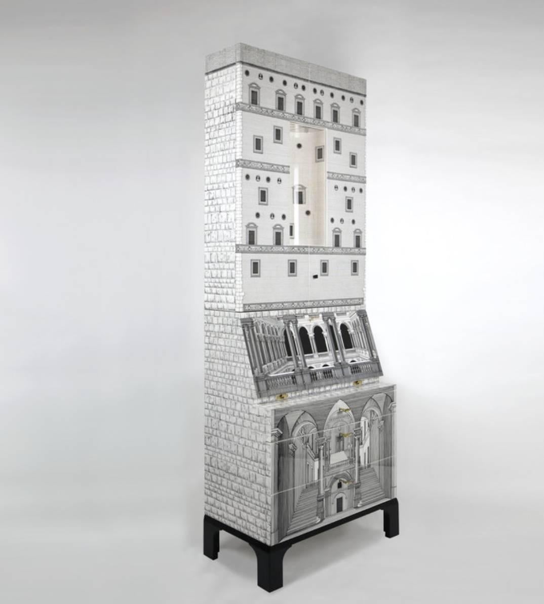 Italian 'Architettura' Trumeau (Curved Top) by Fornasetti