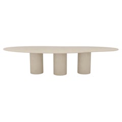 Customizable Handmade Plaster Sculptural Conference Table, Organic Shape, 345