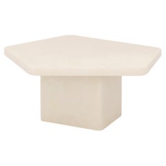 Customizable Handmade Plaster Textured Coffee Table, Abstract Sami, Contemporary