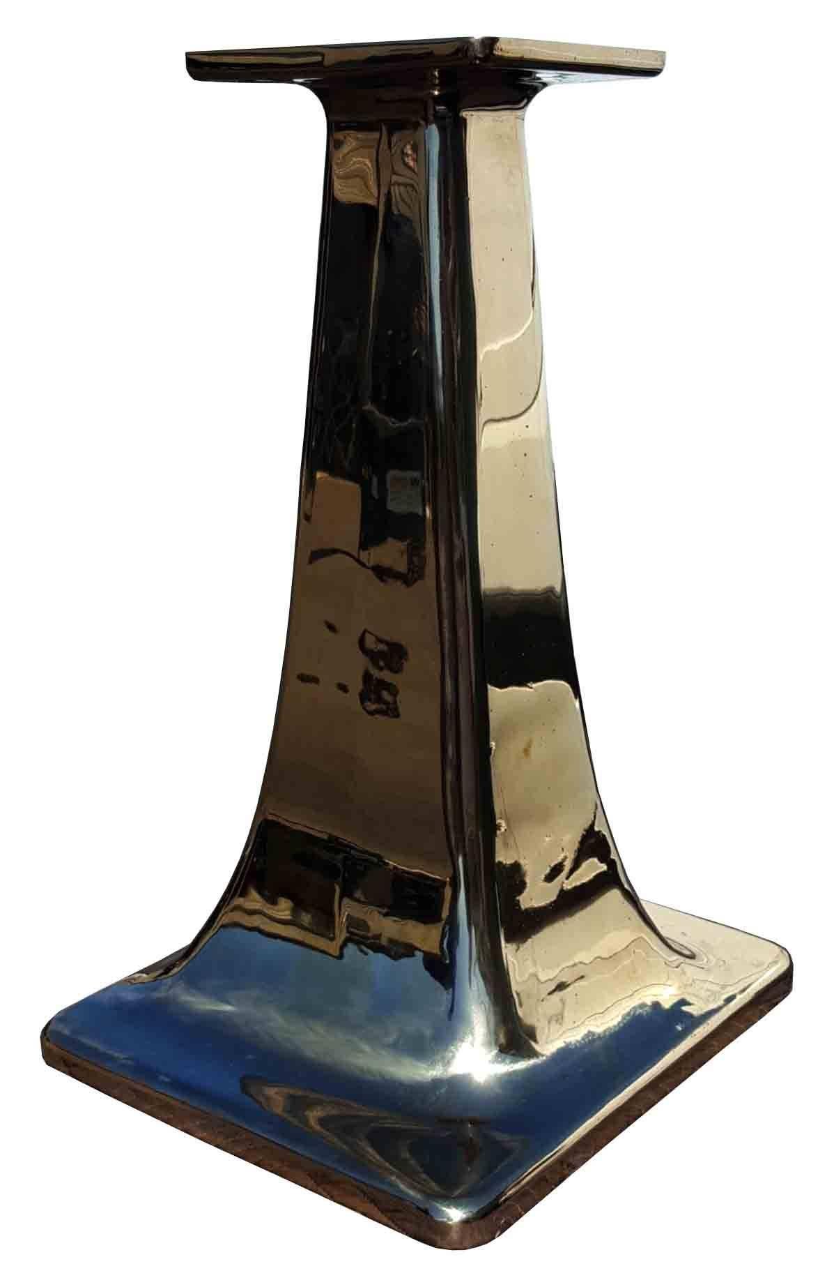 Solid Cast Bronze Pedestal Table Base For Sale 1