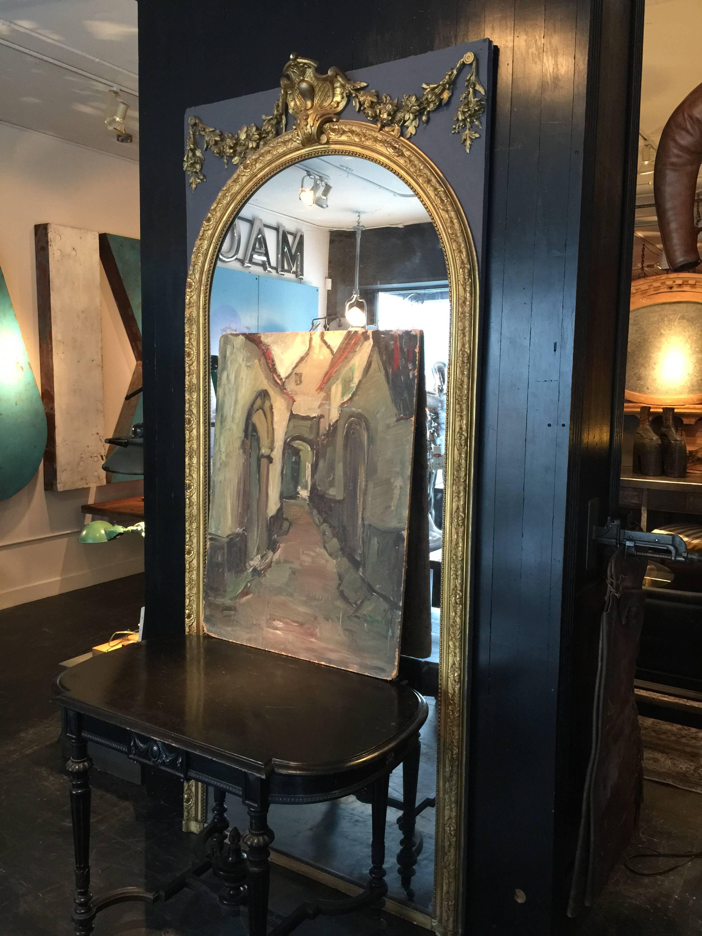 Early 1900s French Mirror Panel 3