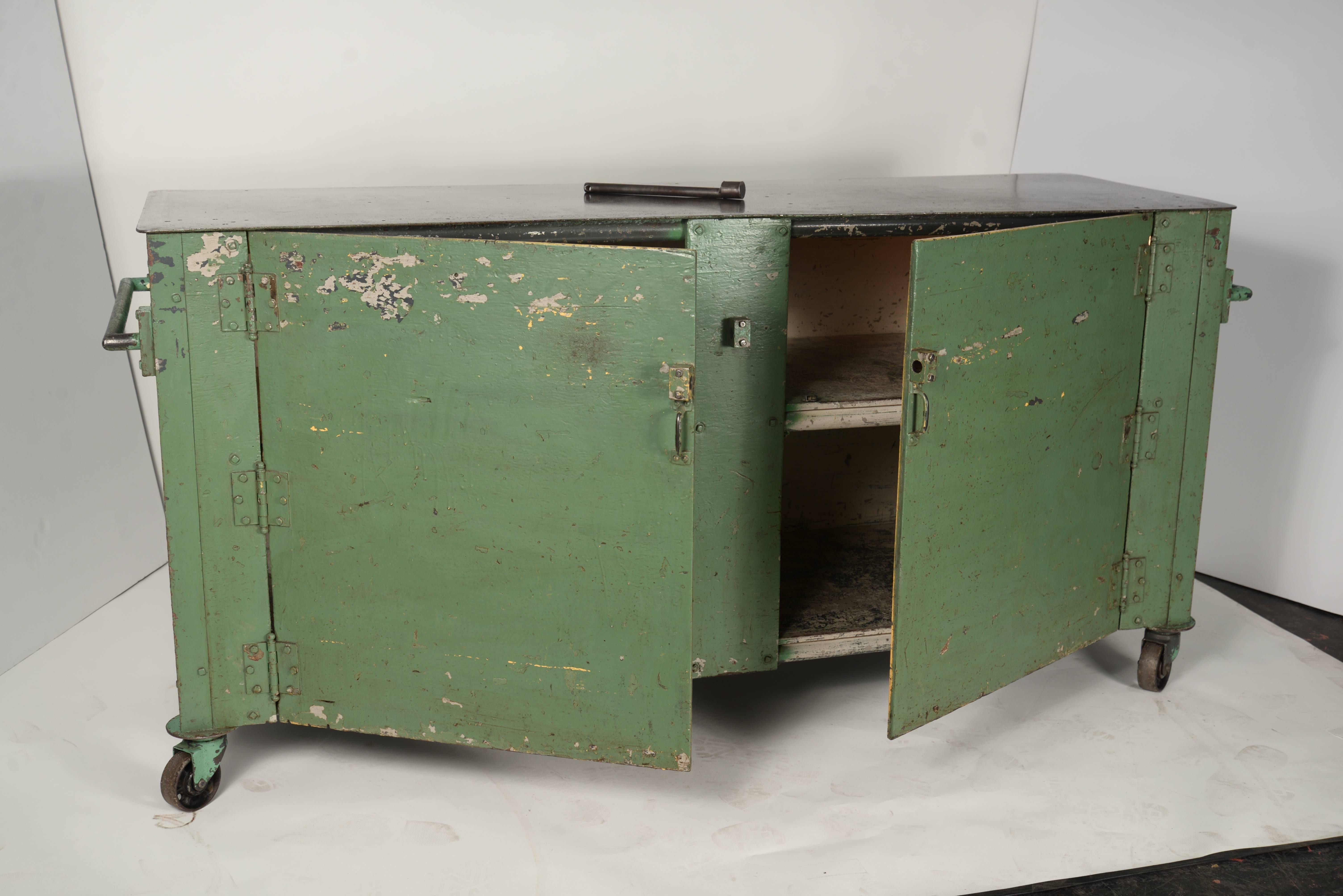 Mid-20th Century Machine Shop Cabinet