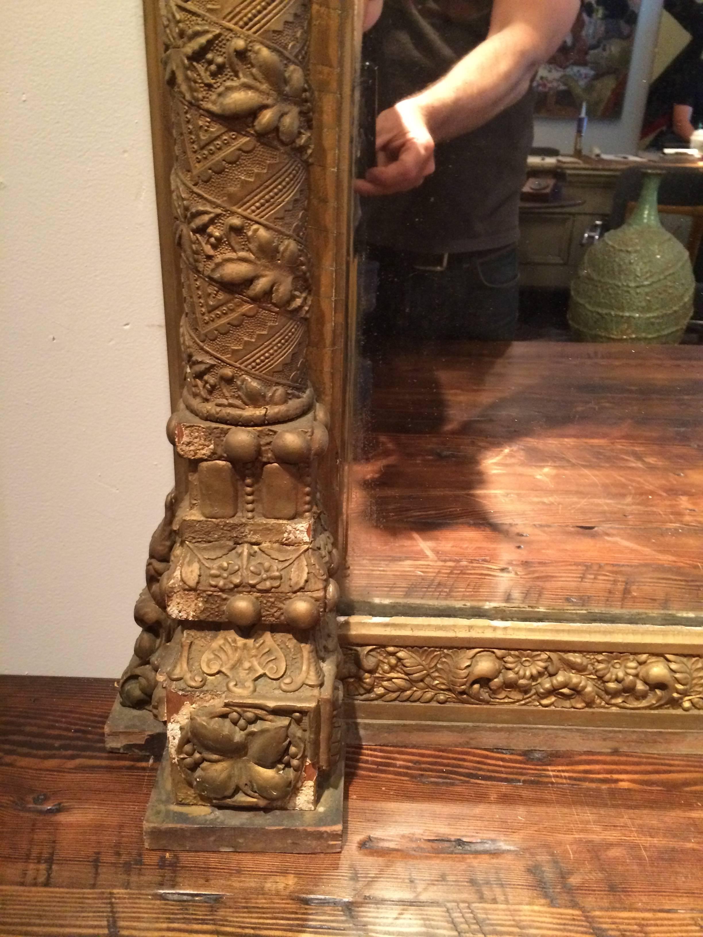 Gilded Eastlake Mirror In Good Condition In Seattle, WA