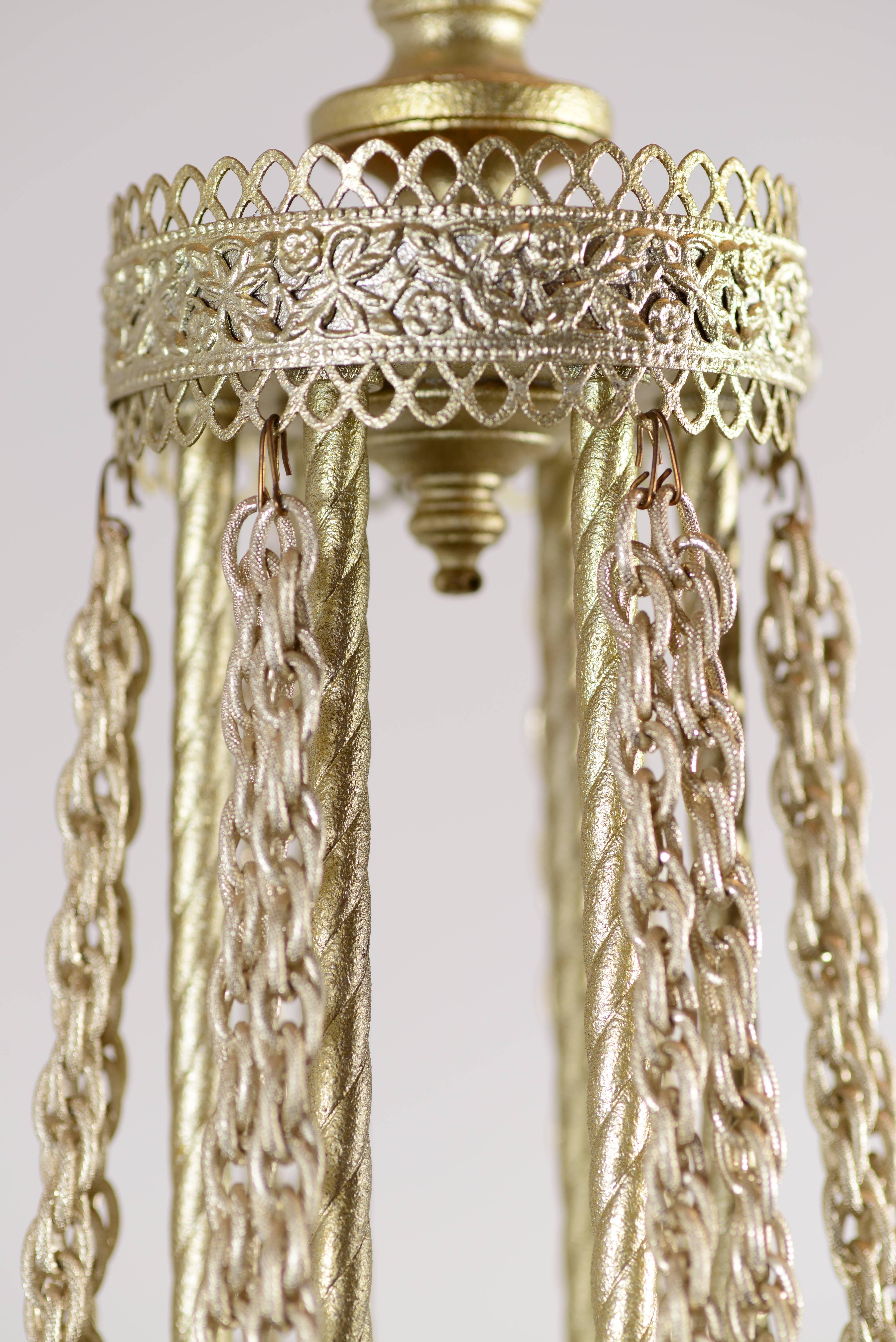 Mid-20th Century Six-arm Chandelier For Sale