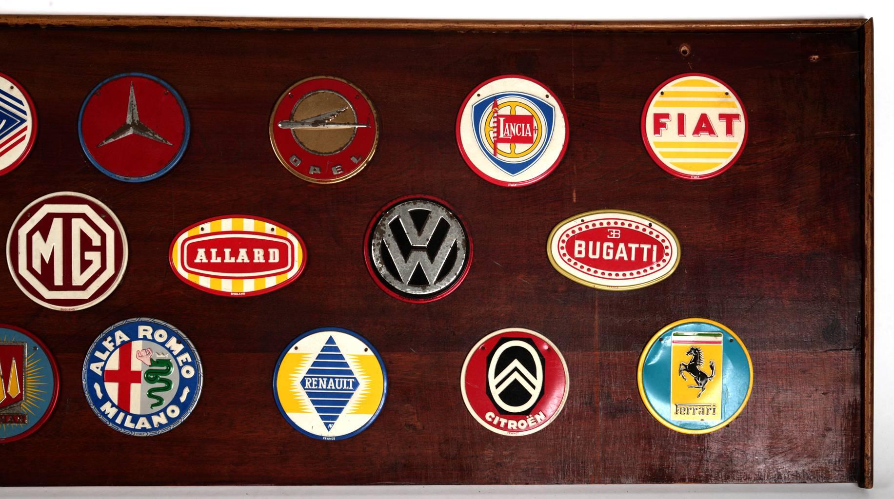 American Auto Nameplate Collage