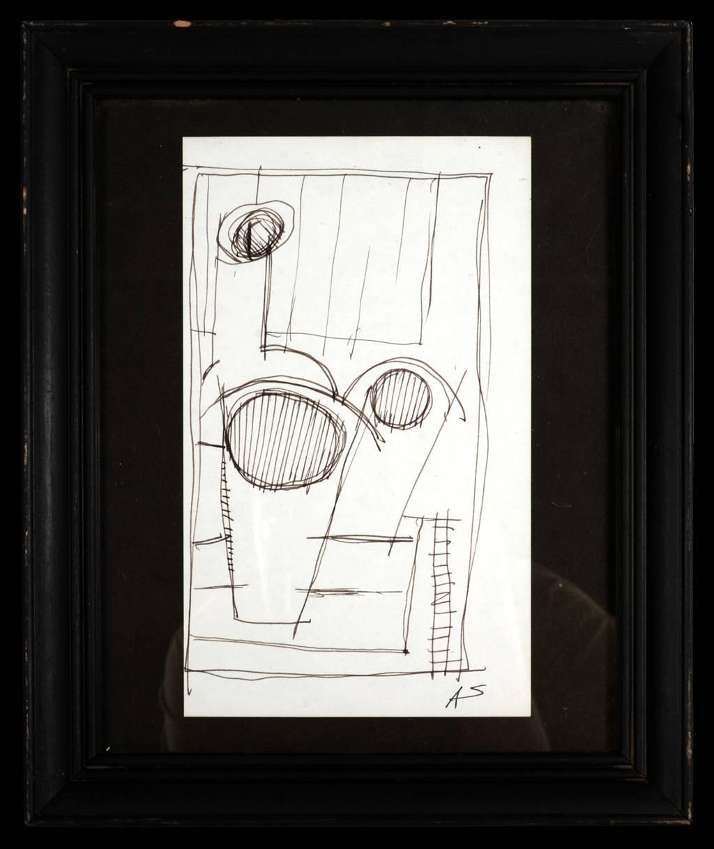Mid-20th Century Set of Six Framed Line Drawings