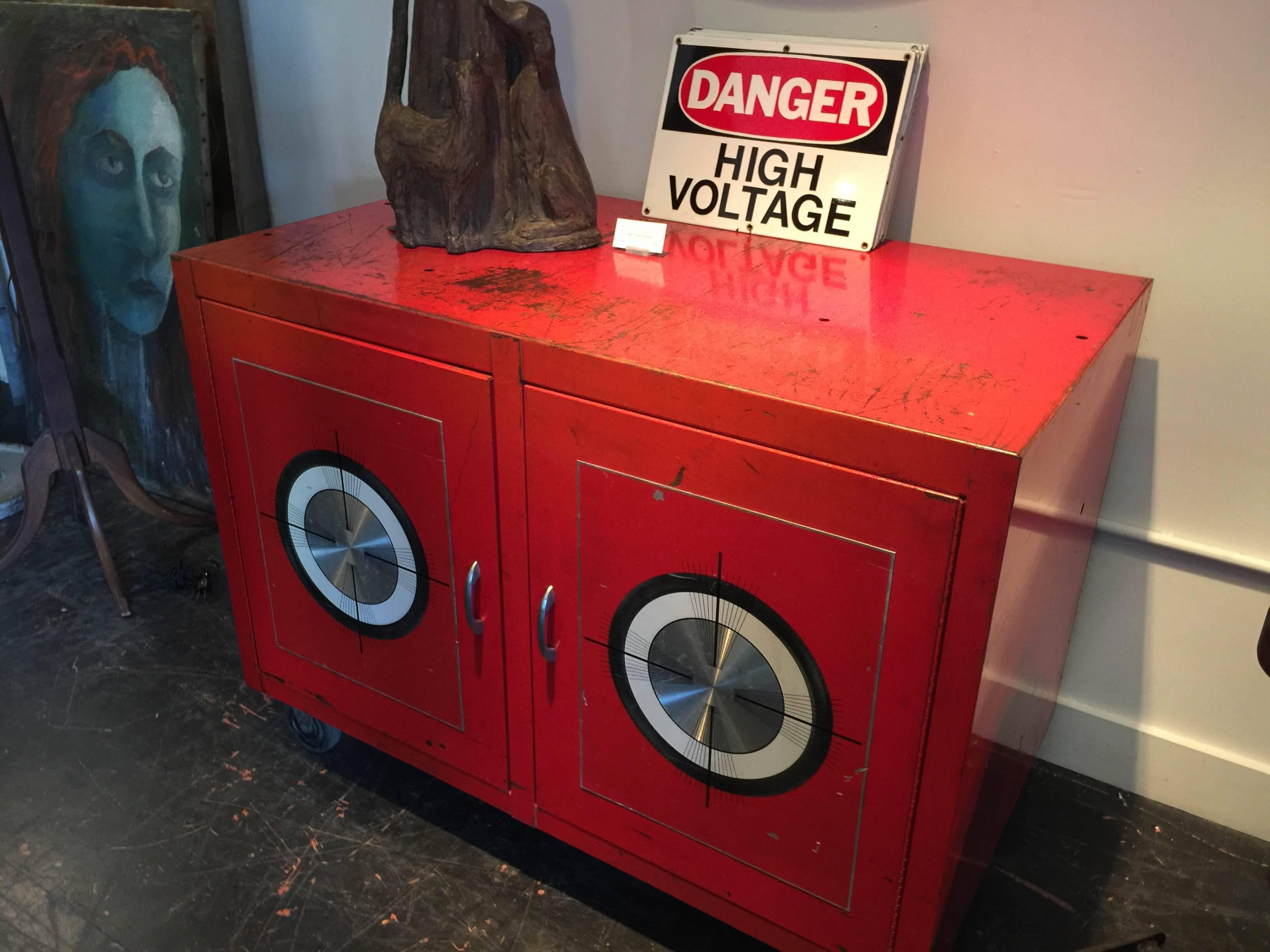 Painted Wheel Alignment Cabinet