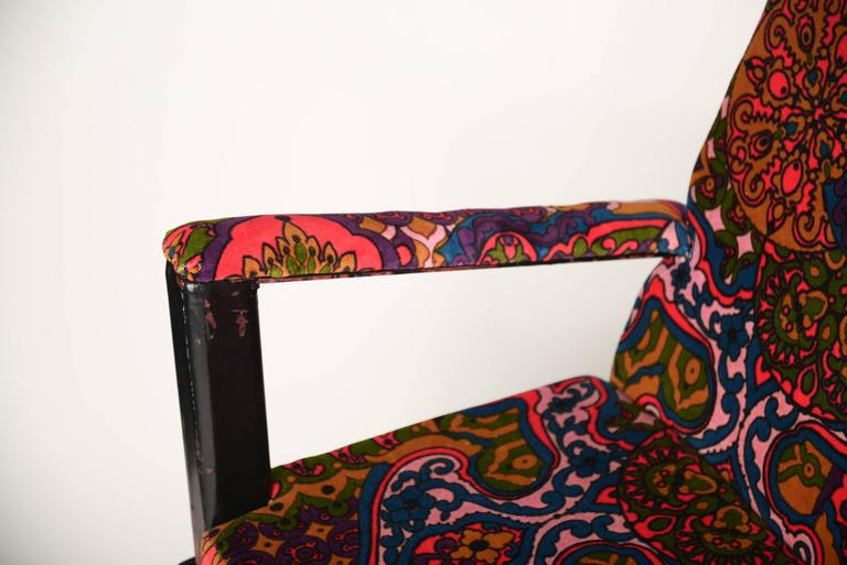 Vintage Folk Art Spring Bench at 1stDibs