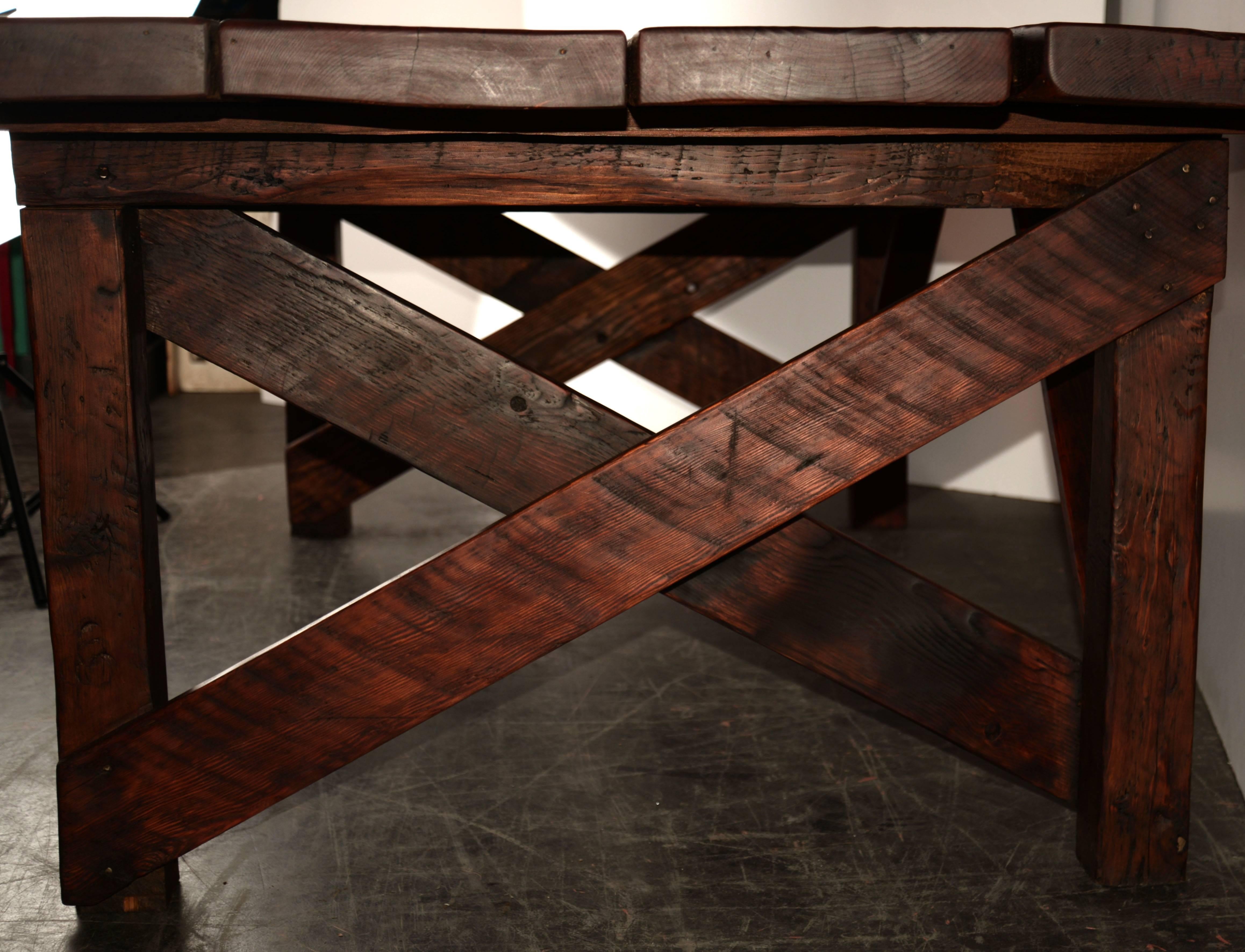 19th Century Saddlery Table In Good Condition In Seattle, WA