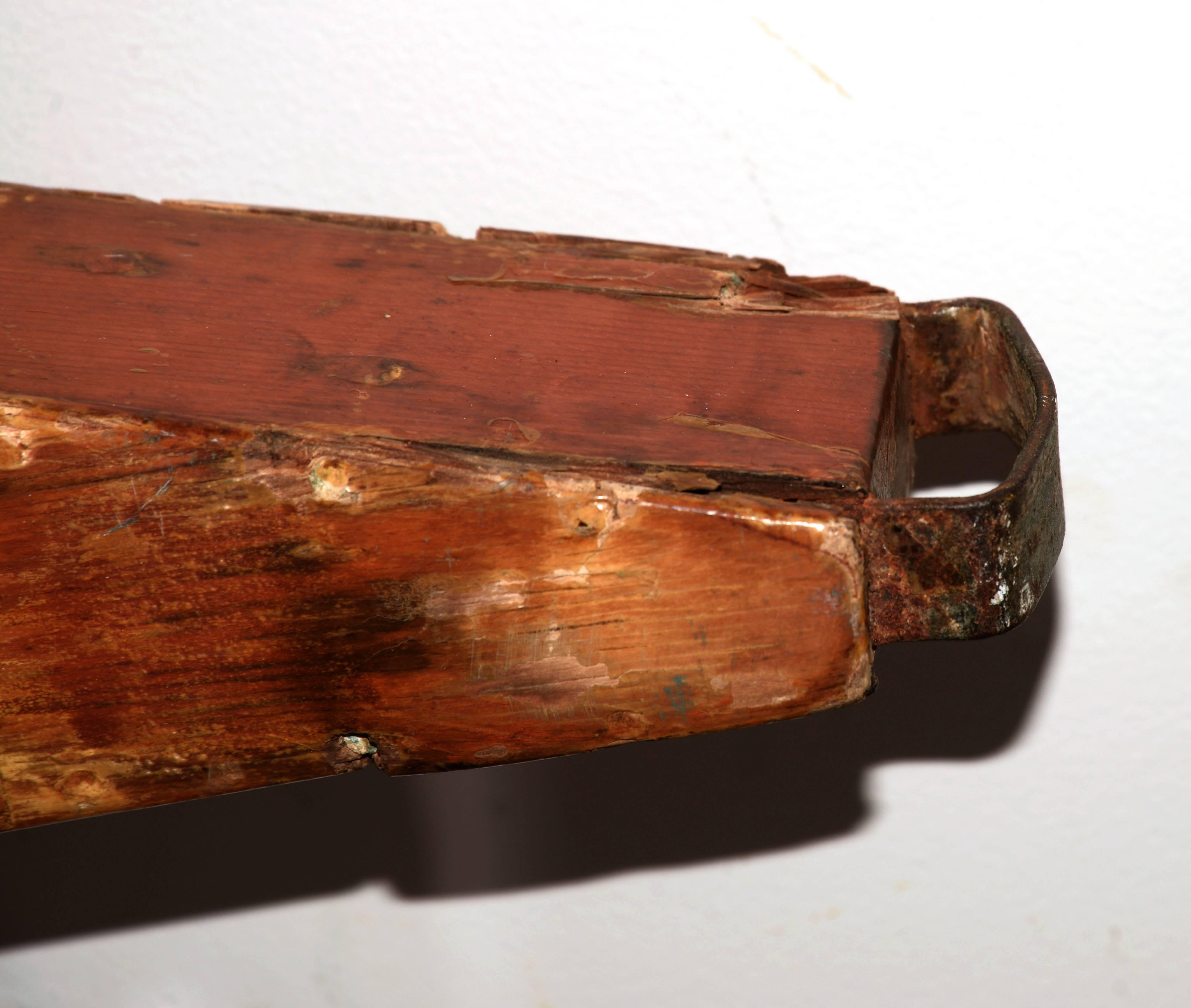 Copper Vintage Wooden Surfboard or Paddle Board