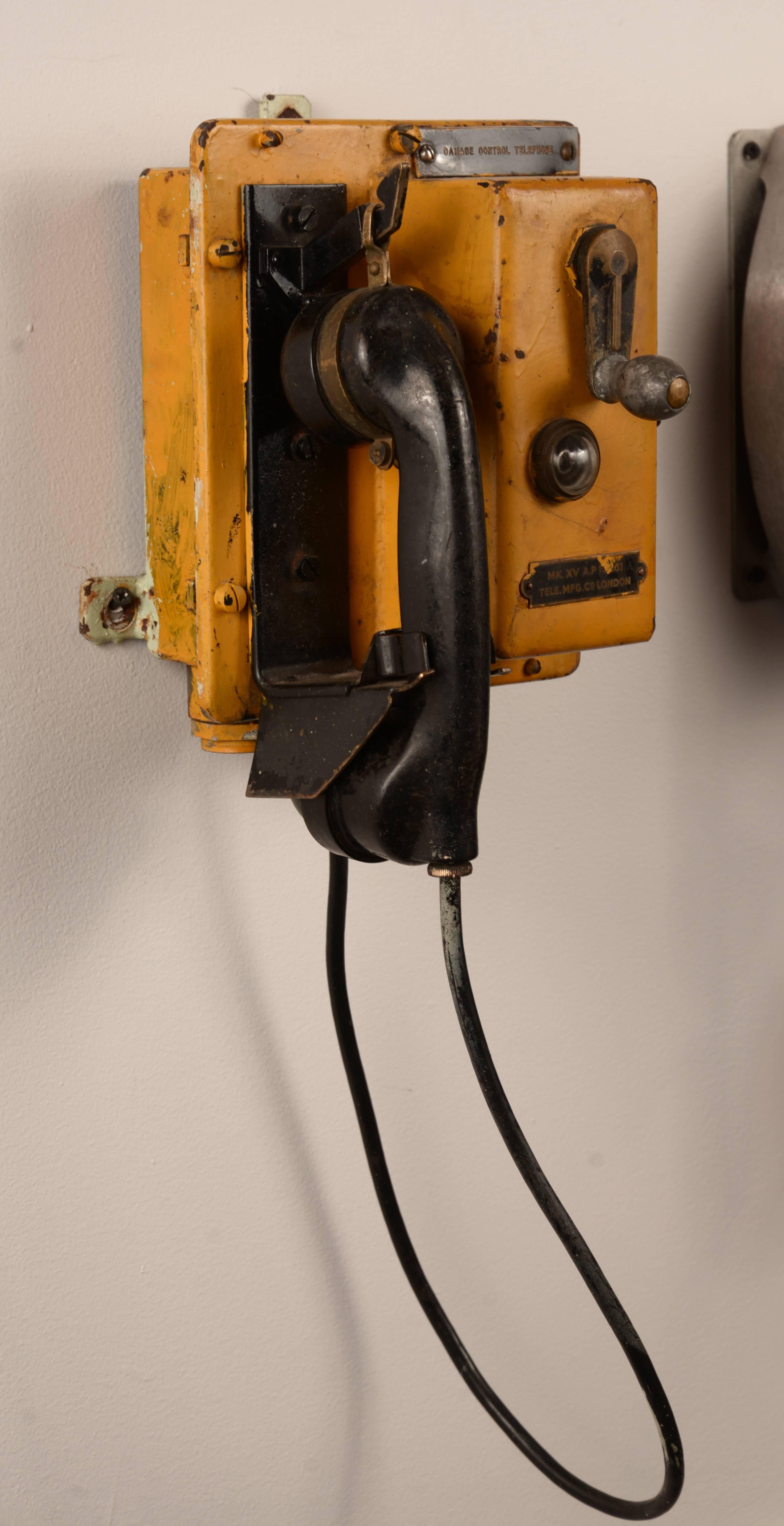 Painted Collection of Vintage Ship Phones