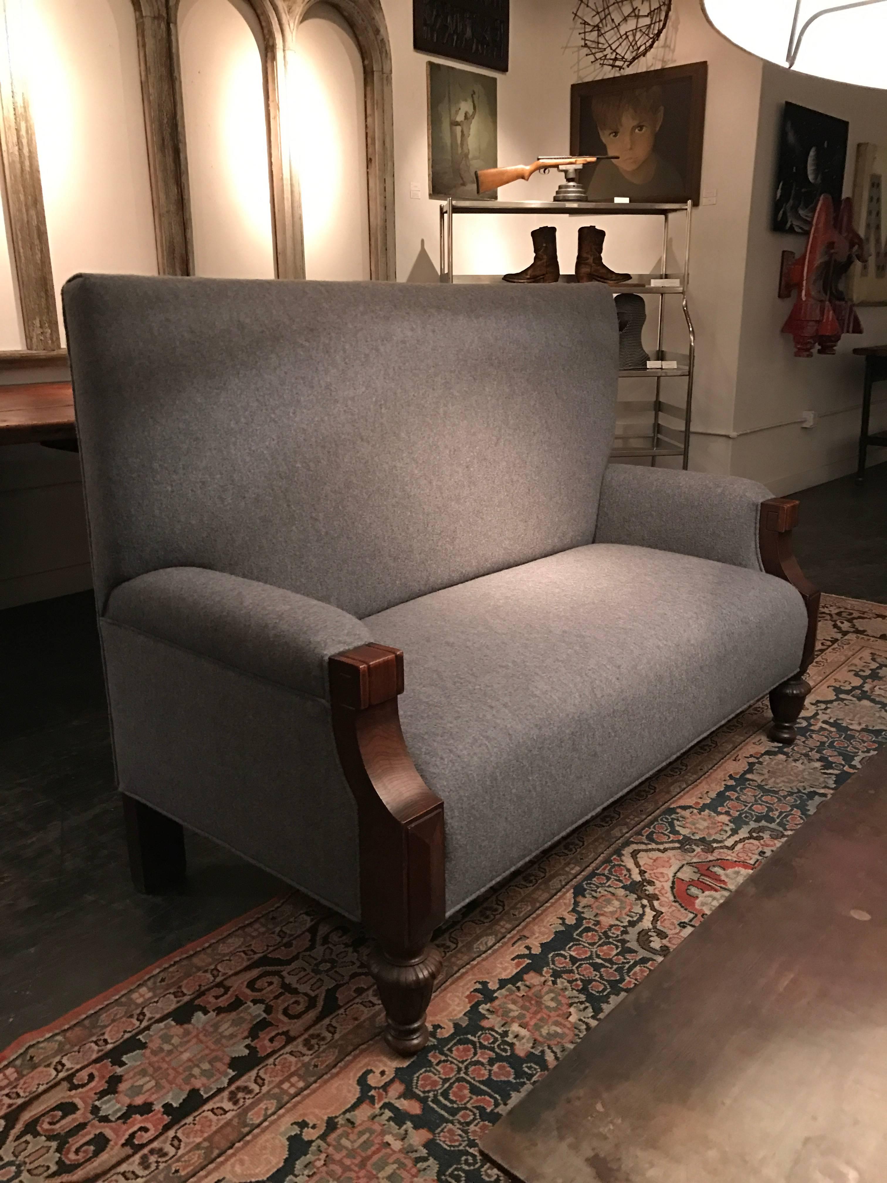 Turn of the Century High Back Sofa In Excellent Condition In Seattle, WA
