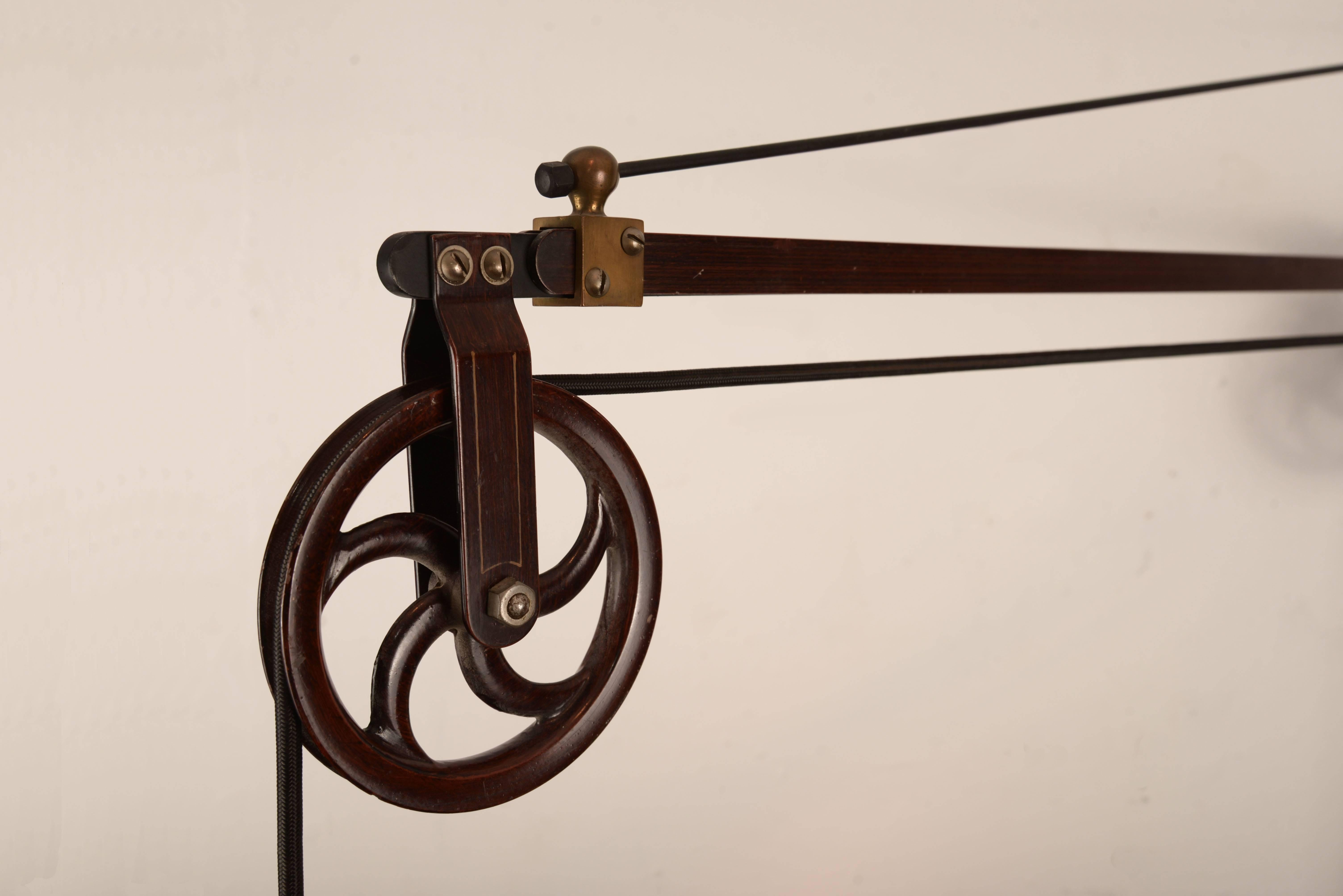 Vintage Pulley Dental Light In Good Condition In Seattle, WA