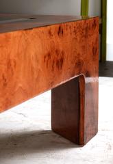 Burl Veneer Cocktail Table