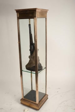 Vertical Brass Vitrine