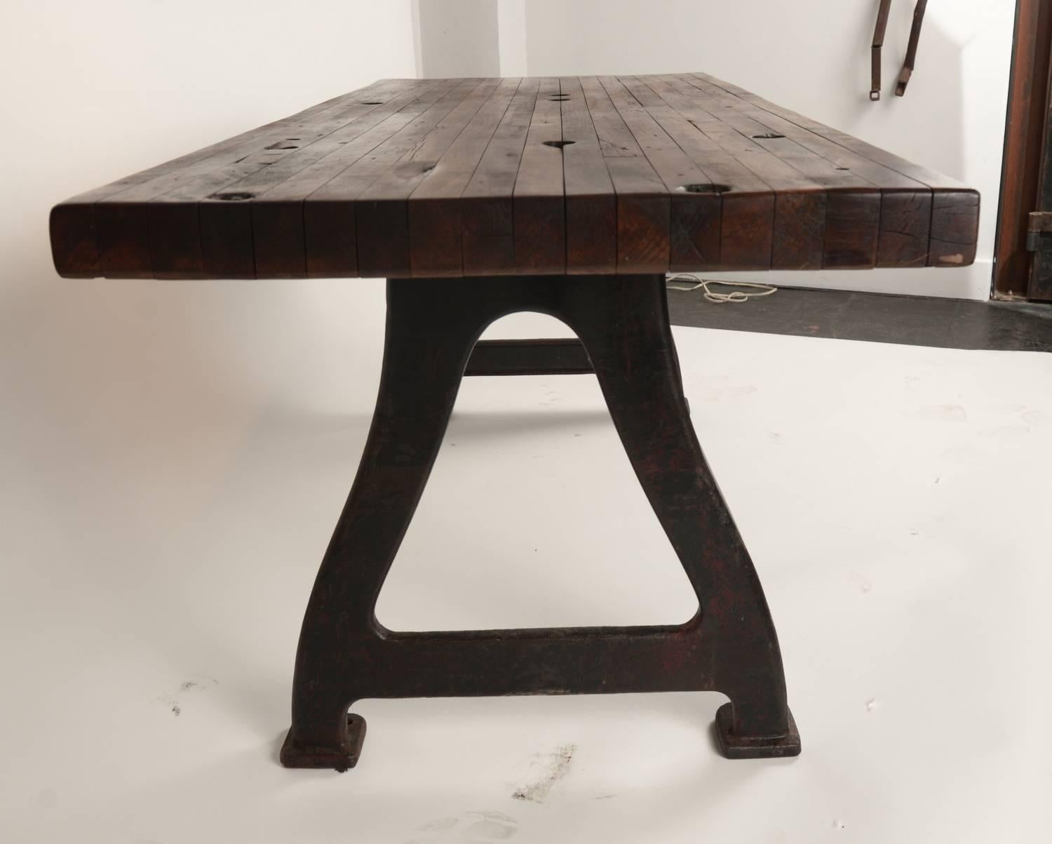 American Thick Top Industrial Table