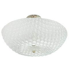 Shimmery Italian Textured Semi Flush Ceiling Light
