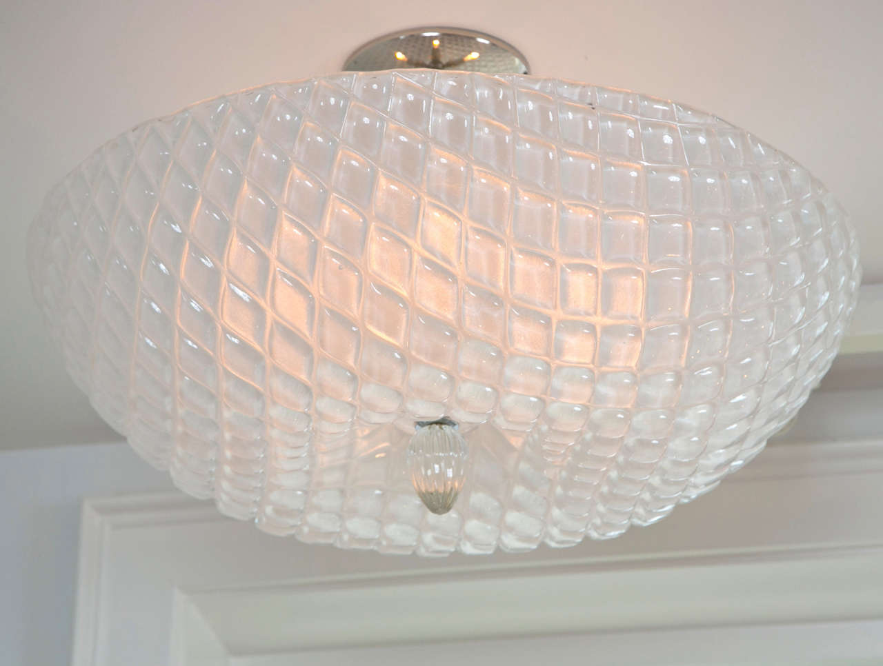 Italian Shimmery Murano Ceiling Fixture or Pendant For Sale