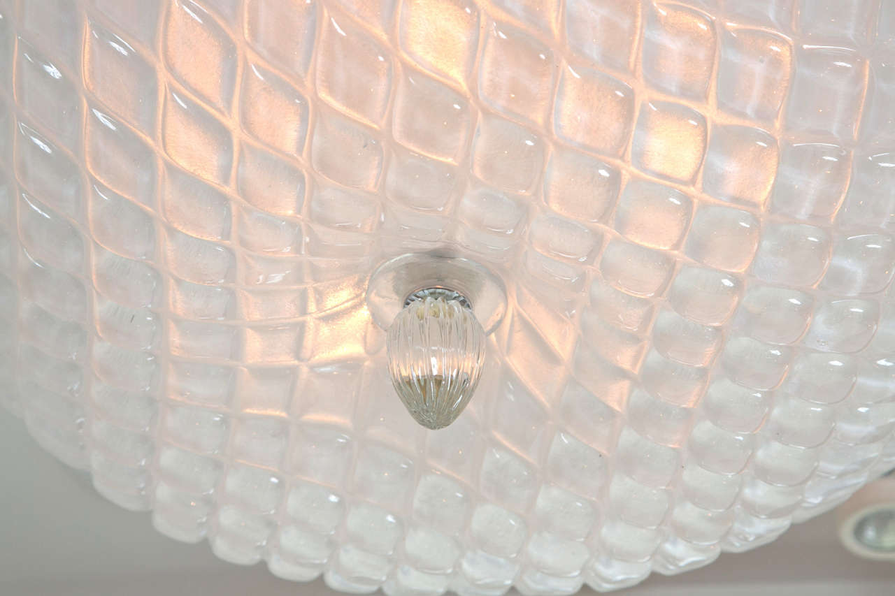 Contemporary Shimmery Murano Ceiling Fixture or Pendant For Sale