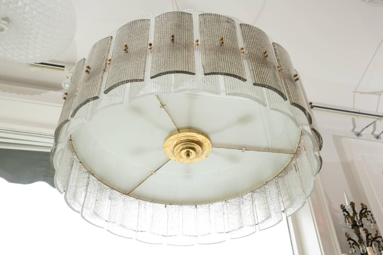 Contemporary Large Drum Chandelier