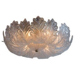 Mid Century Italian Curling Leaf Ceiling Fixture