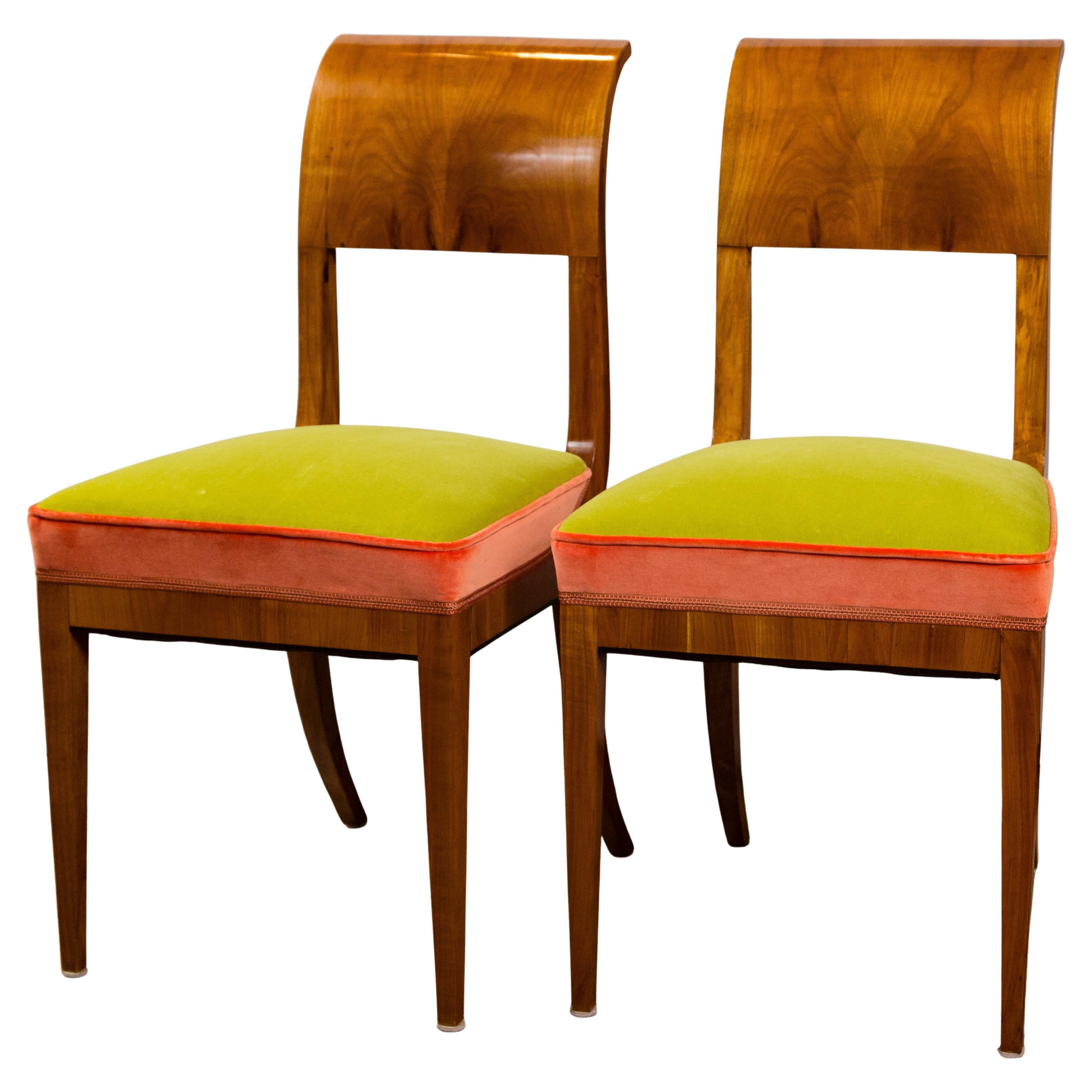 Sillas auxiliares neoclásicas Biedermeier, 3 disponibles