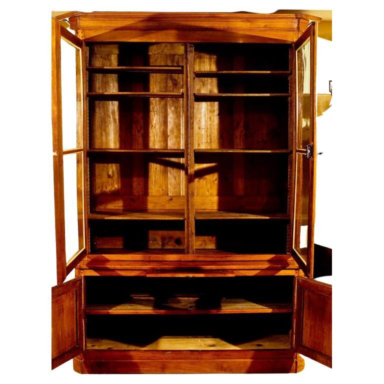 Mahogany Large 19th Century French Deux Corp/ Biblioteque For Sale