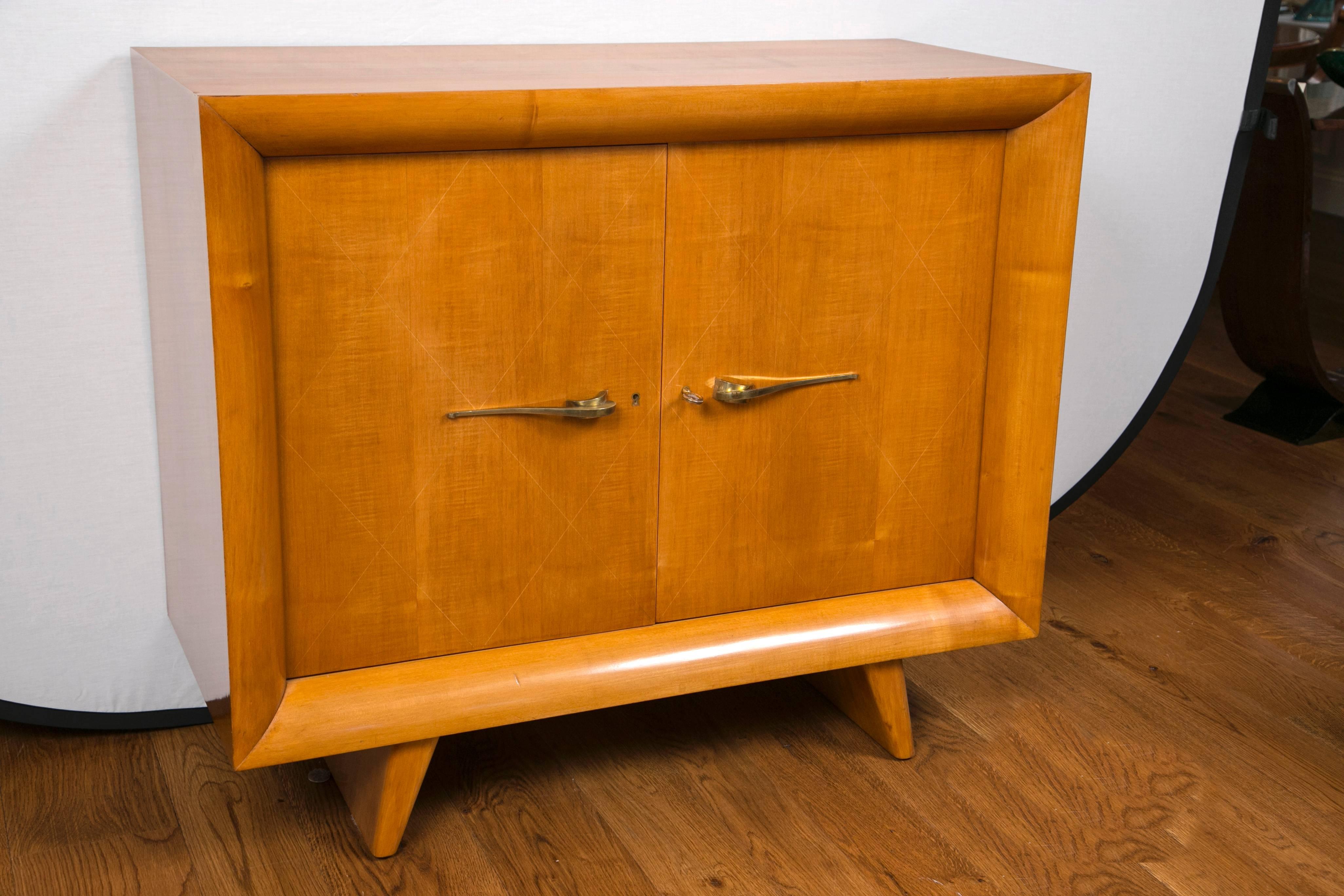 Art Deco French Modernist Cabinet by Suzanne Guiguichon For Sale