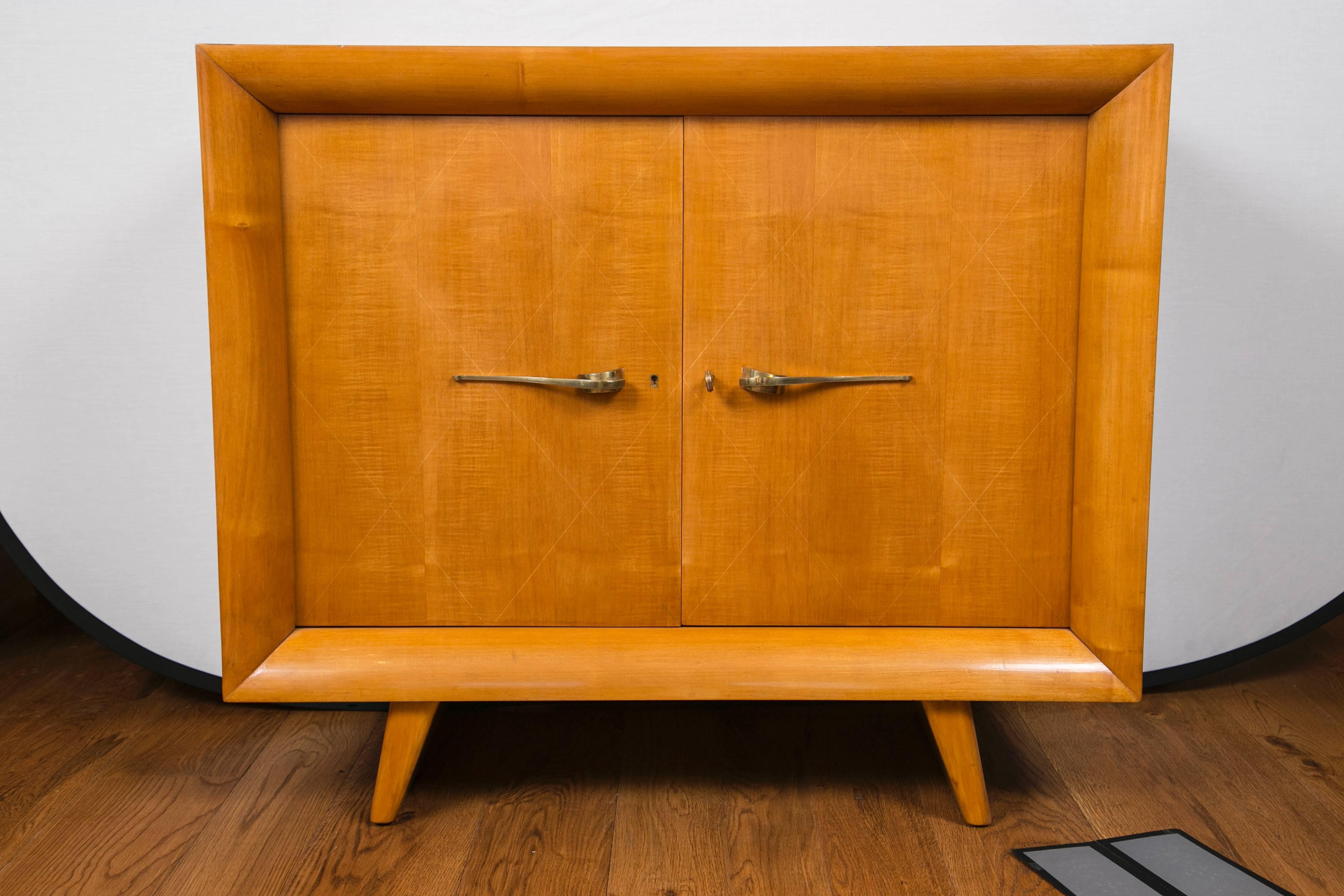 French Modernist Cabinet by Suzanne Guiguichon In Good Condition For Sale In Westport, CT