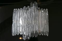 Pair of Murano Curved Icicle Glass Wall Lights
