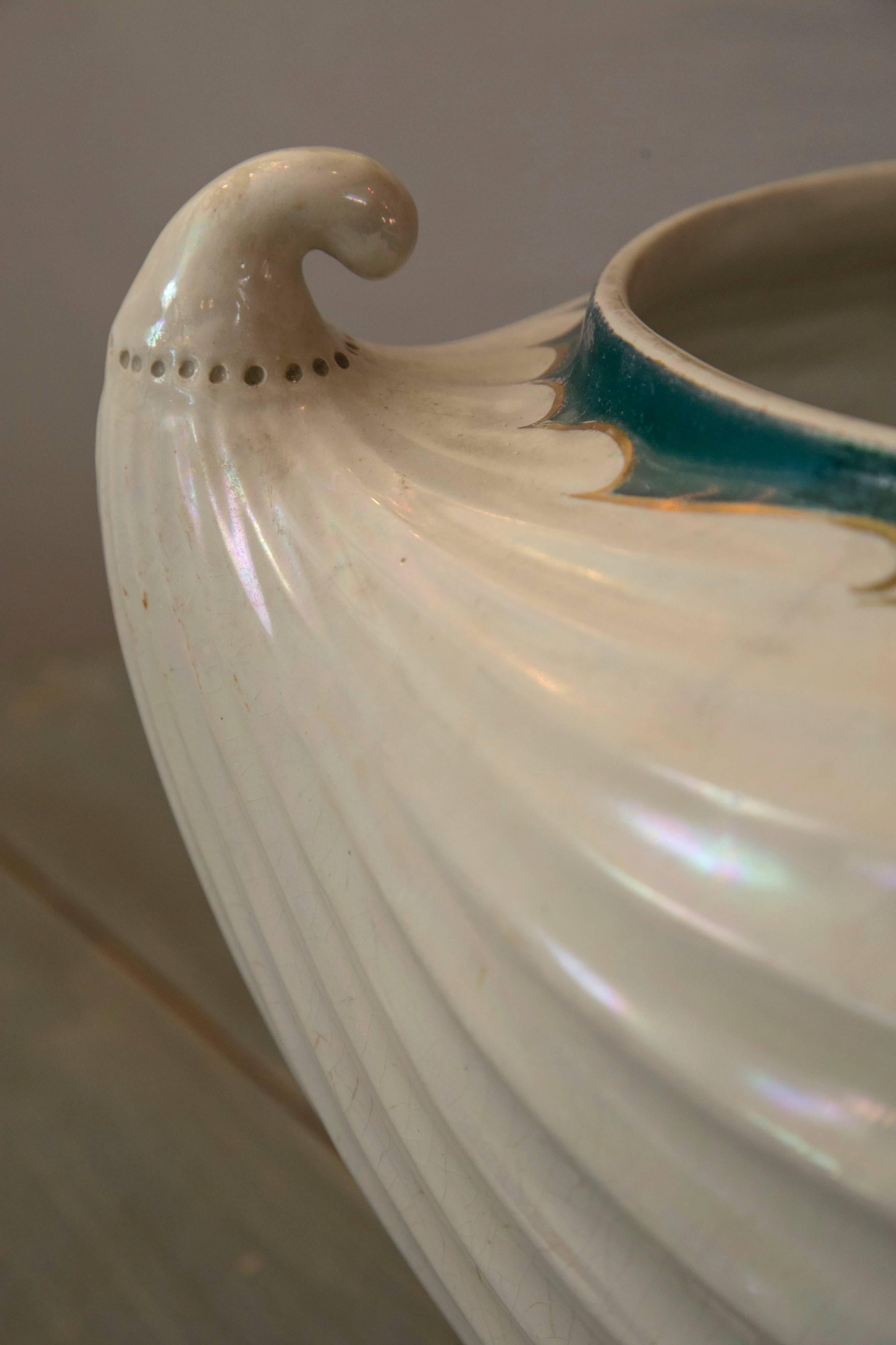 Late 19th Century Large Art Nouveau Ceramic Glazed Pot by Christopher Dressner For Sale