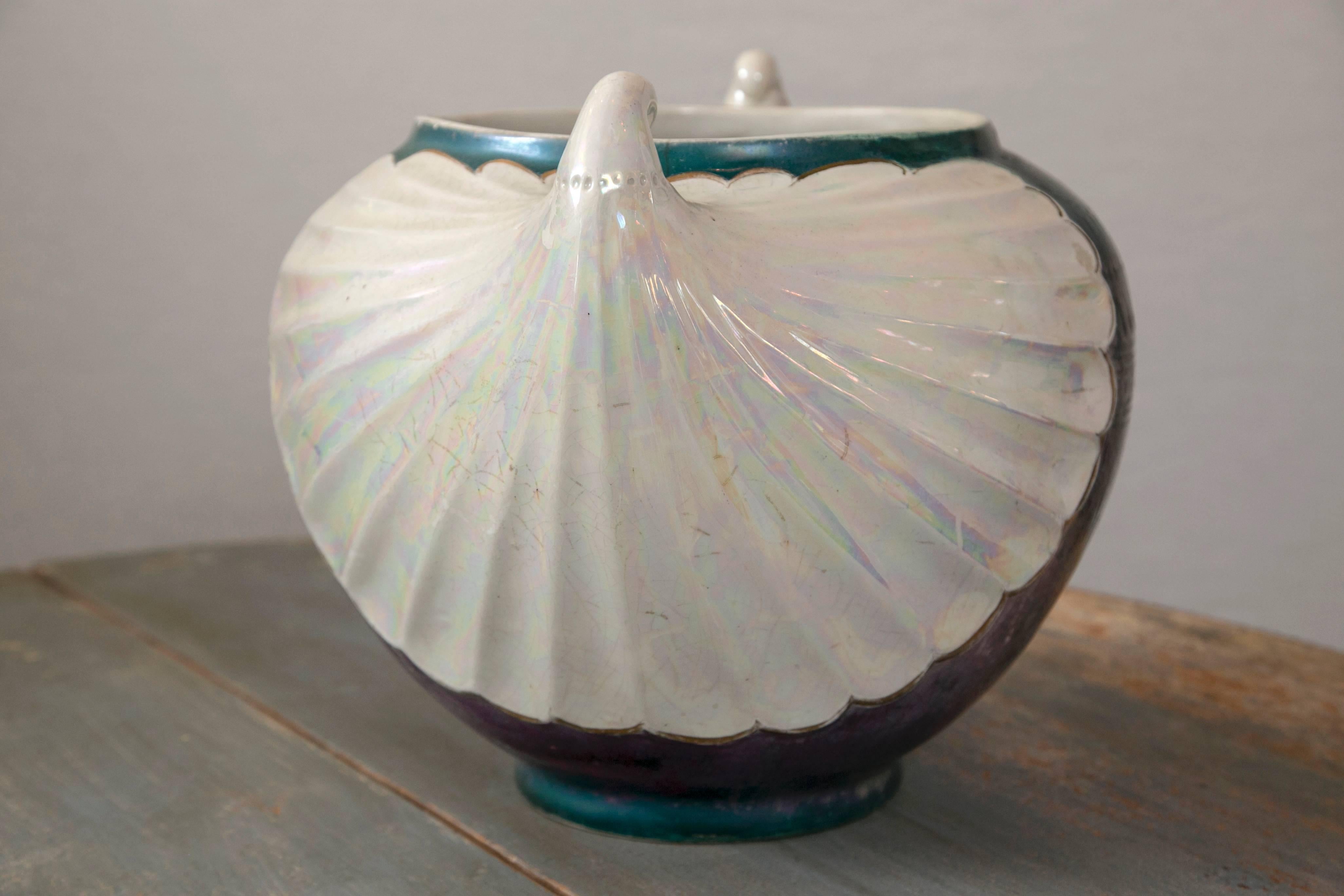 Large Art Nouveau Ceramic Glazed Pot by Christopher Dressner For Sale 1