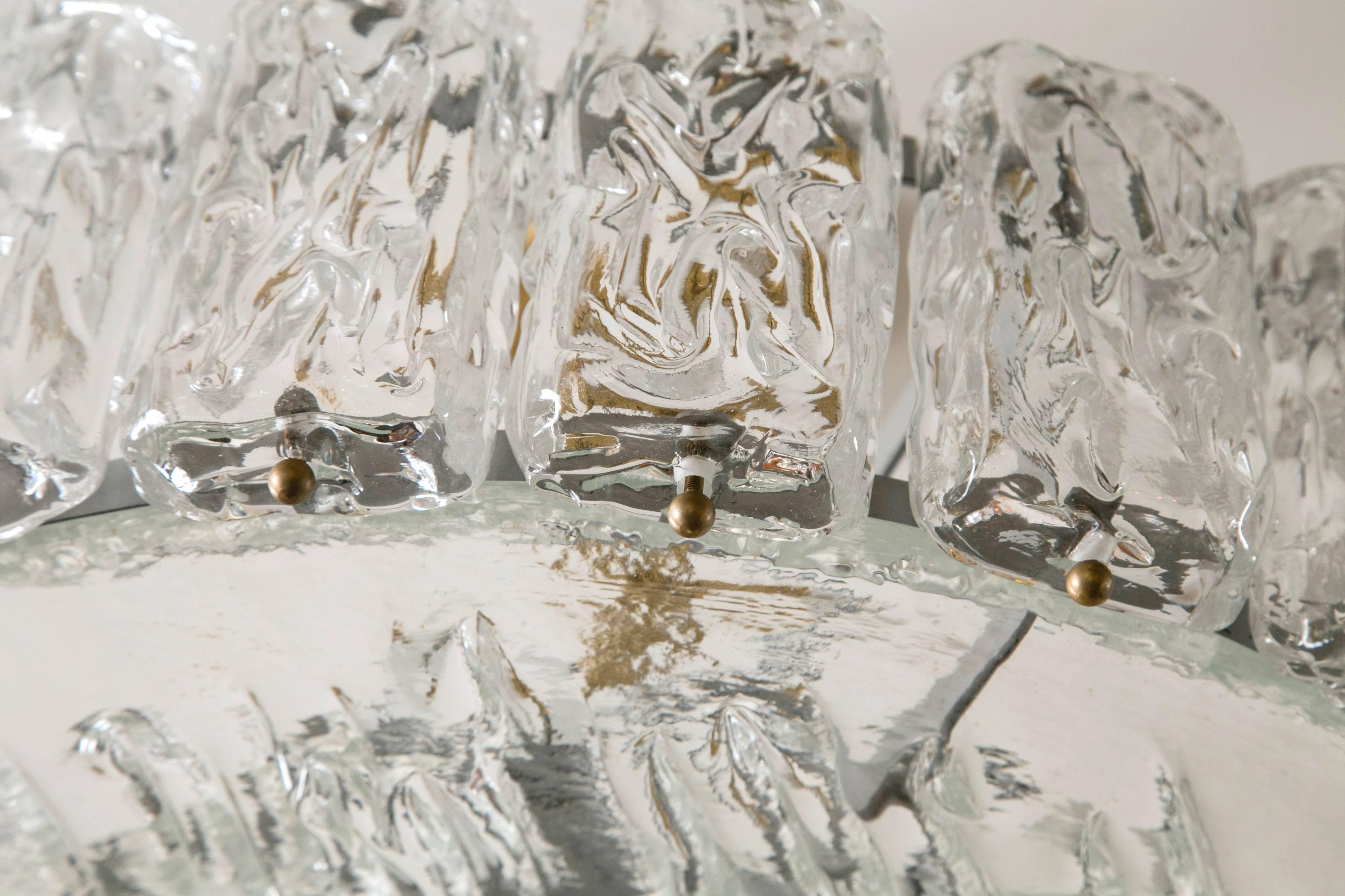 Plafón Circular de Bloque de Hielo, Contemporáneo Art Decó en venta