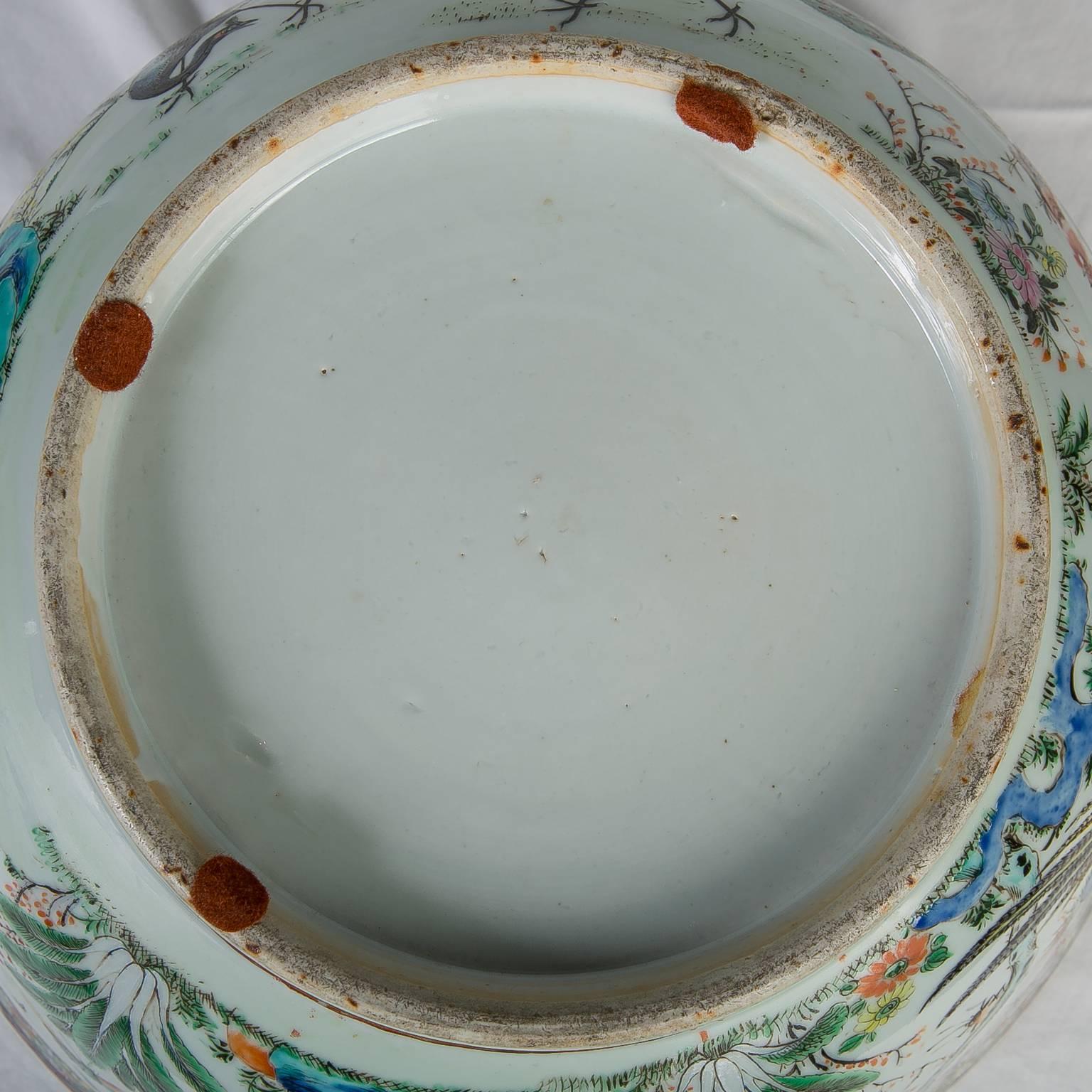 Antique Chinese Porcelain Punch Bowl 2