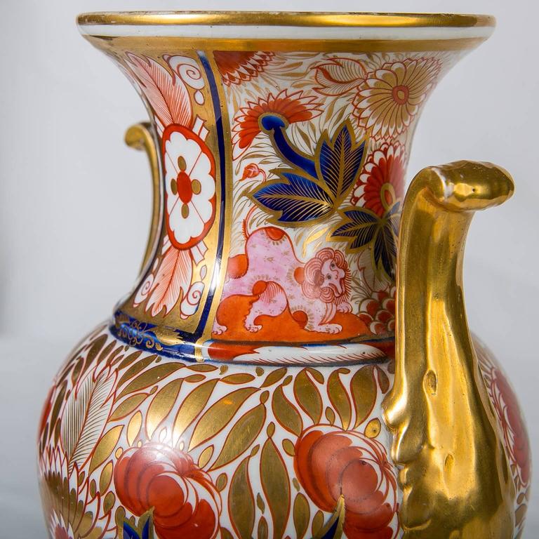 Pair Of Imari Vases Coalport Admiral Nelson Pattern At 1stdibs