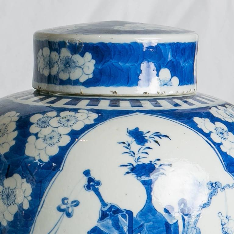 Blue and White Ginger Jars Pair of Antique Chinese at 1stDibs antique