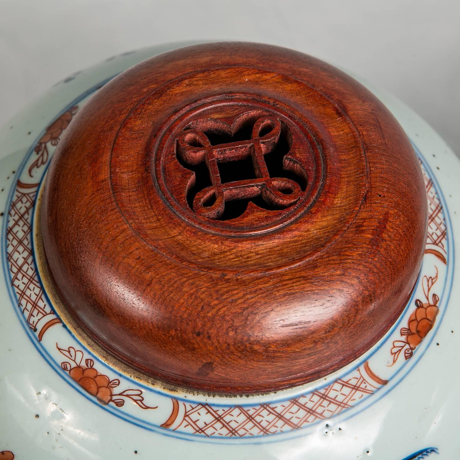 Mid-19th Century Antique Imari Chinese Ginger Jars