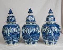 Blue and White Delft Ginger Jars