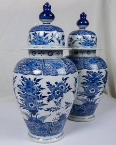 Blue and White Delft Ginger Jars