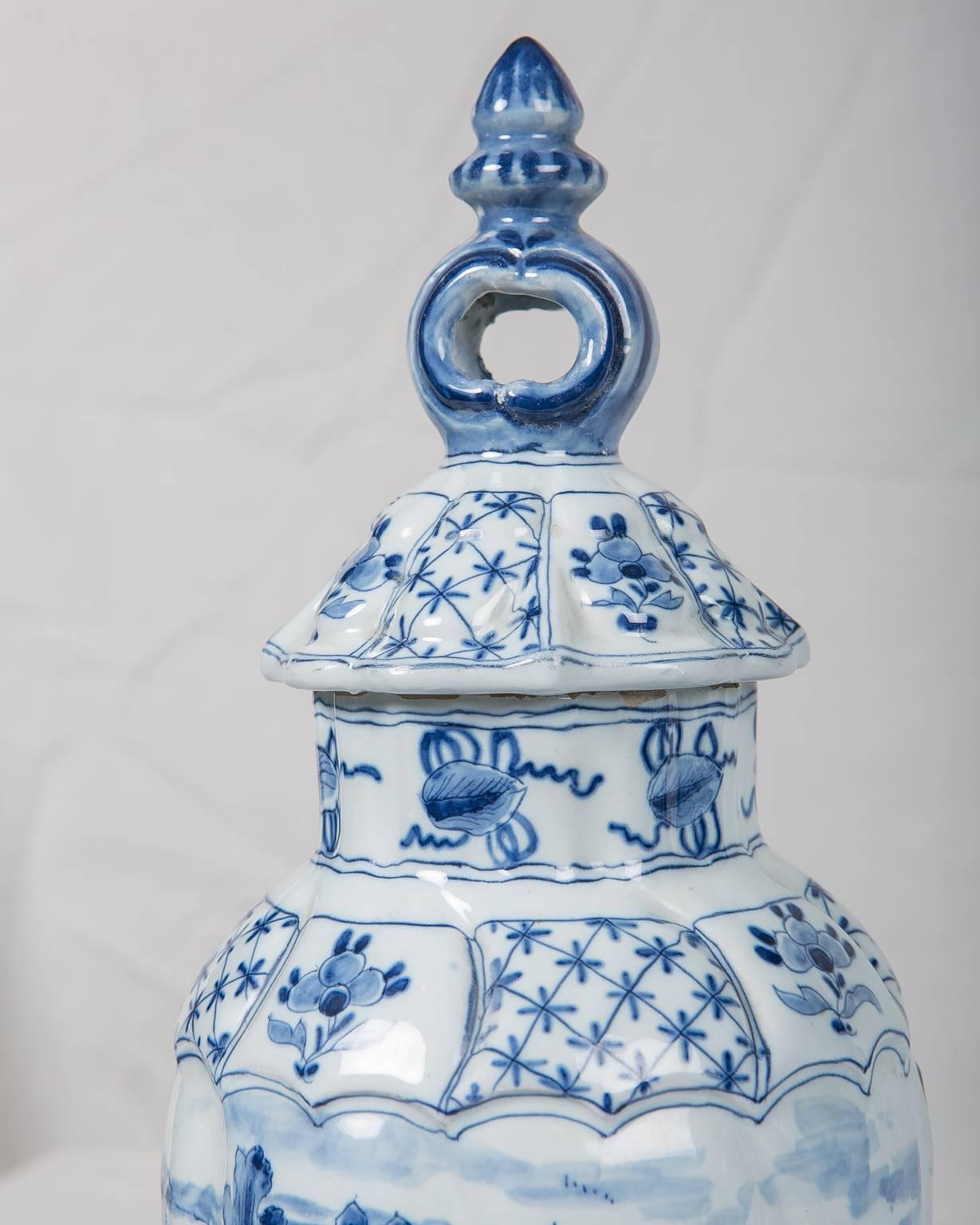 Blue and White Delft Vases 2