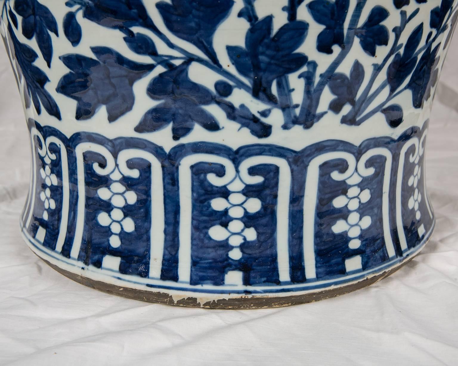 Blue and White Chinese Porcelain Ginger Jars 1