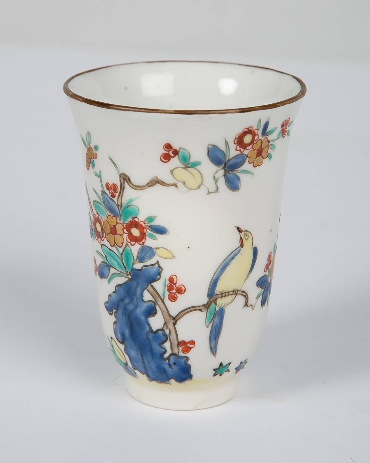 French Trembleuse Cup and Saucer in Kakiemon Style 2