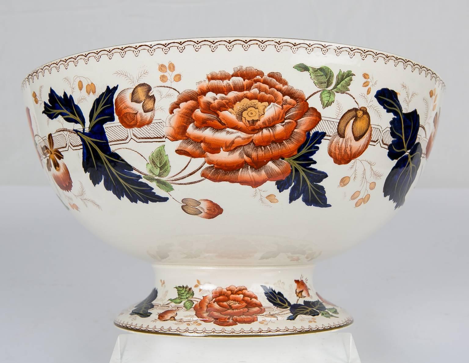 Late 19th Century Wedgwood Punch Bowl Aesthetic Period