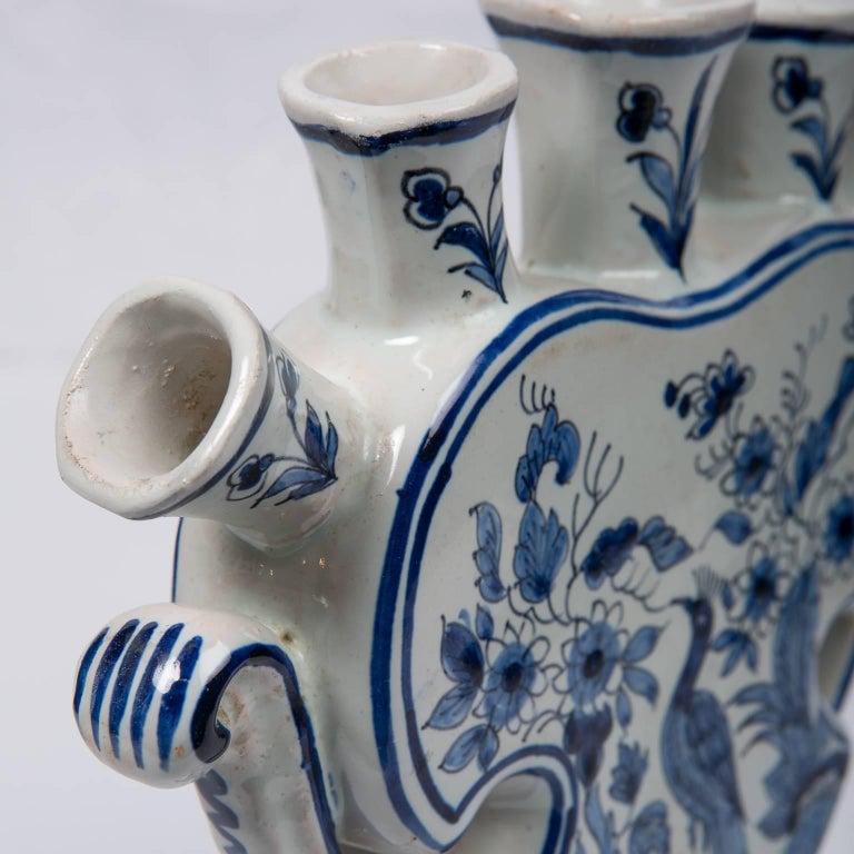 Delft Blue and White Tulipiere or Tulip Vase at 1stdibs